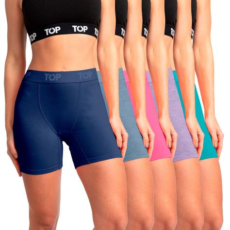Bóxer Mujer Medio Algodón Pack 5 C1 Top-0
