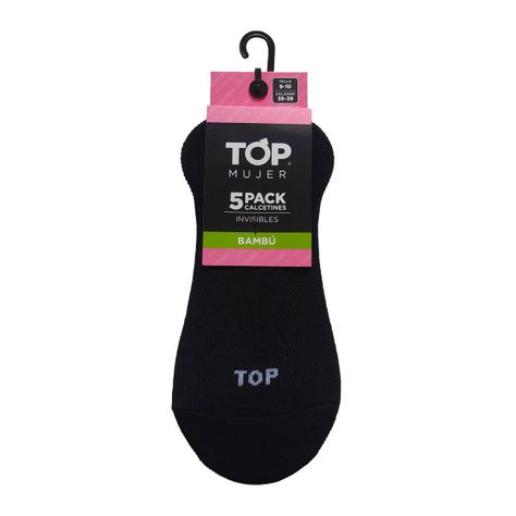 Calcetines Invisibles Bambú Mujer Pack 5 C1 TOP-2