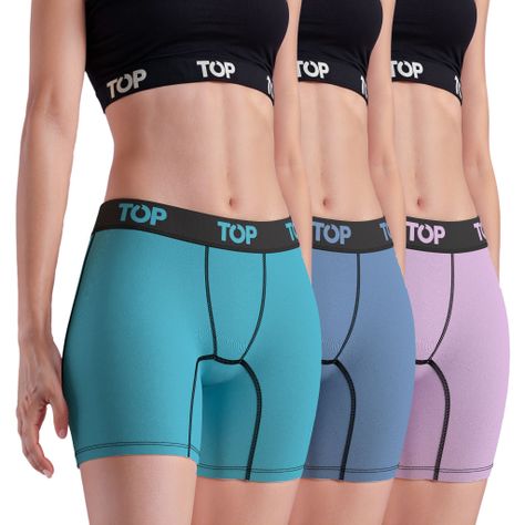 Bóxer Mujer Medio Algodón Pack 3 C9 TOP-0