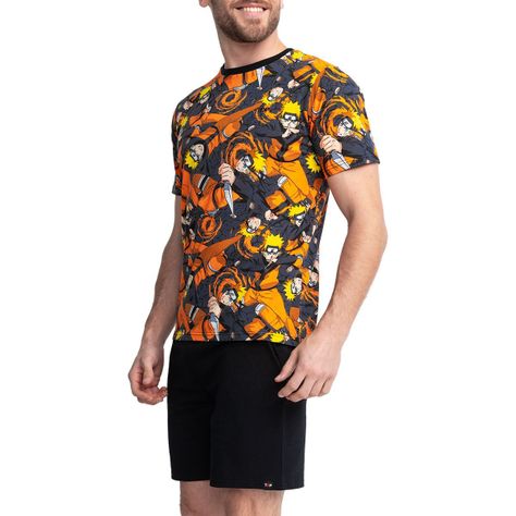 Pijama Algodón Hombre Verano Naruto Shippuden C1 Top-2