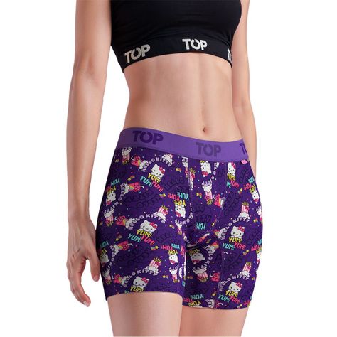 Bóxer Medio MUJER Algodón Pack 3 Hello Kitty C2 TOP-2