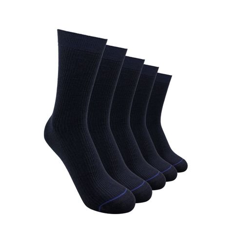 Calcetines Largos Algodón Niños Pack 5 Escolar C1 Top-0
