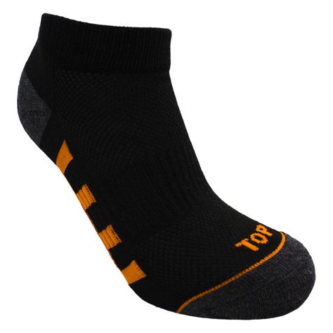 Calcetines Niño Deportivos Tobilleros Negros Pack 5 C2 TOP-1