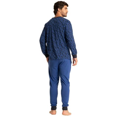 Pijama Largo Algodón Hombre Universidad De Chile C2 Top-0