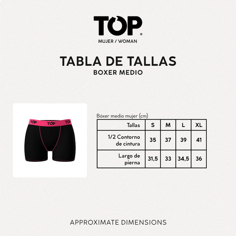 Bóxer Medio Modal MUJER Pack 3 C3 Top-7