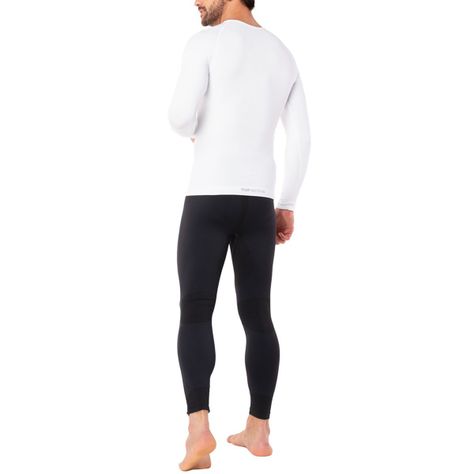 Camiseta Deportiva Primera Capa Microfibra Blanca Top-2