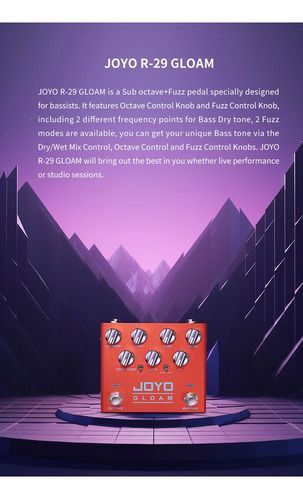Pedal Joyo Gloam Bass Octave Fuzz R-29-1