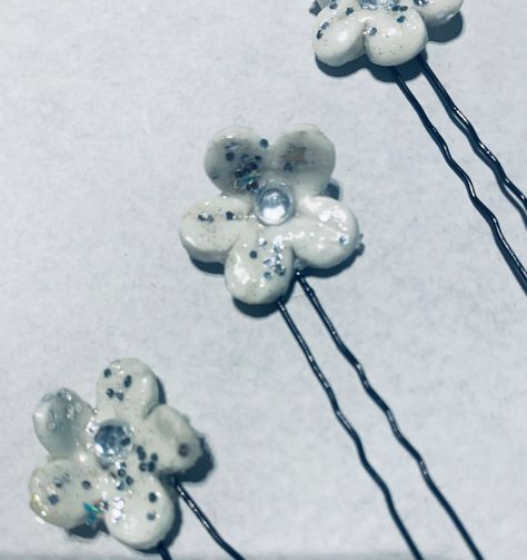 flores de porcelana para el pelo diseño exclusivo hecho a mano-1