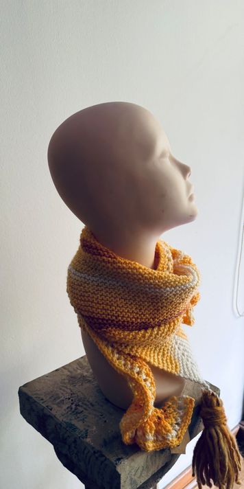bufanda cuello y gorro hecho a mano diseño exclusivo-2