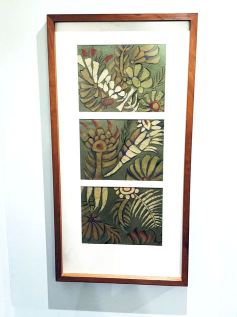 Cuadro hecho a mano en batik diseño exclusivo-0