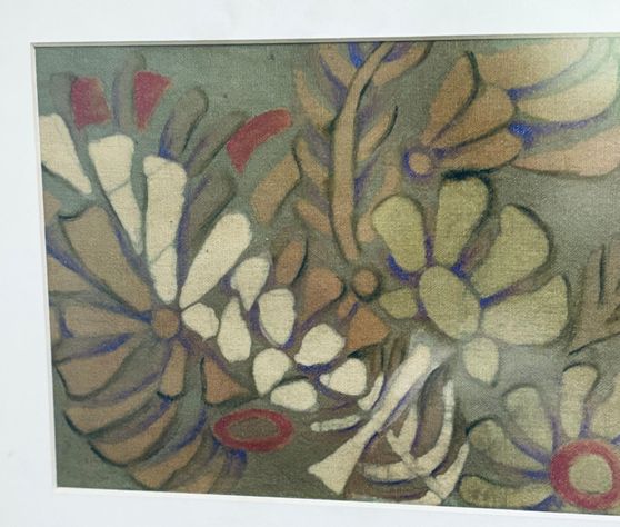 Cuadro hecho a mano en batik diseño exclusivo-1