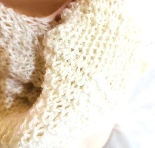 CUELLO BLANCO NIEVE TEJIDO A MANO DISEÑO EXCLUSIVO-2