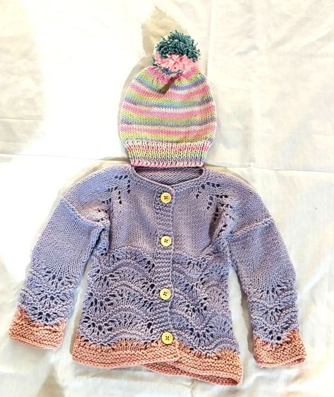 CONJUNTO CHALECO Y GORRO BEBE HECHO A MANO DISEÑO EXCLUSIVO-0