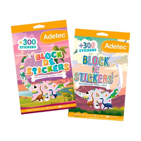 BLOCK DE STICKERS DINOSAURIOS-0