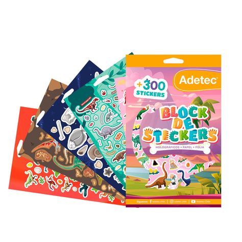 BLOCK DE STICKERS DINOSAURIOS-1