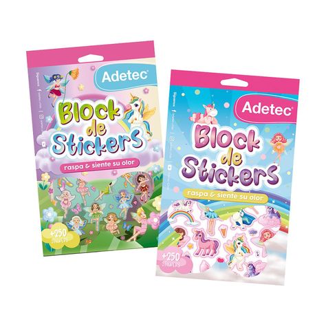 Block de Stickers con aroma diseño hadas-0