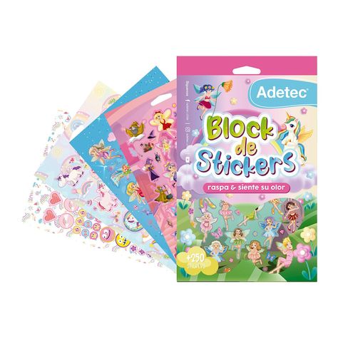 Block de Stickers con aroma diseño hadas-1