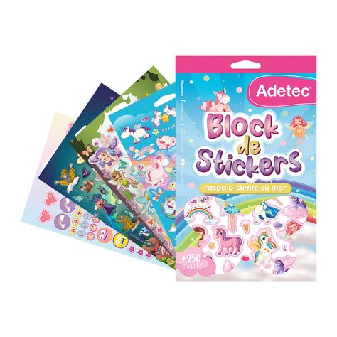 Block de Stickers con aroma diseño hadas-2
