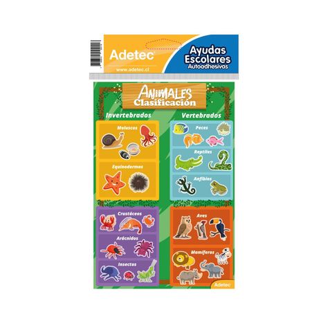 Ayuda Escolar Autoadhesiva Animales-0