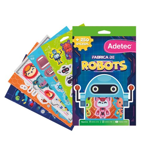 Block de Stickers Fábrica de Robots-2