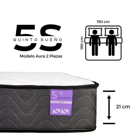 Cama Europea 2 Plazas + Respaldo Tubular Negro Rosado-4
