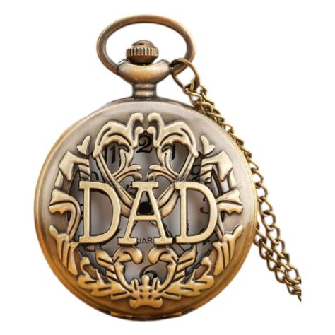 RELOJ BOLSILLO DAD CUARZO COLGANTE RETRO NC19 -0