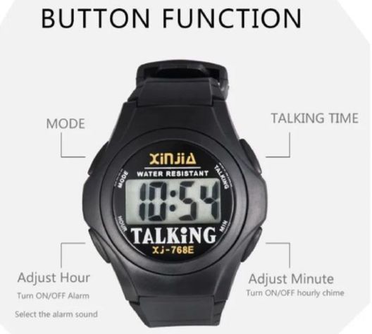 Reloj Parlante / Abuelos / Ciegos Habla Español Ak88-2