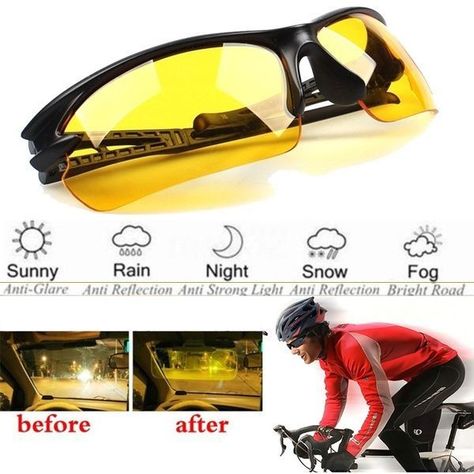 Lentes Hd Vision Nocturna Flywind Sport Con Forro AJ58-3
