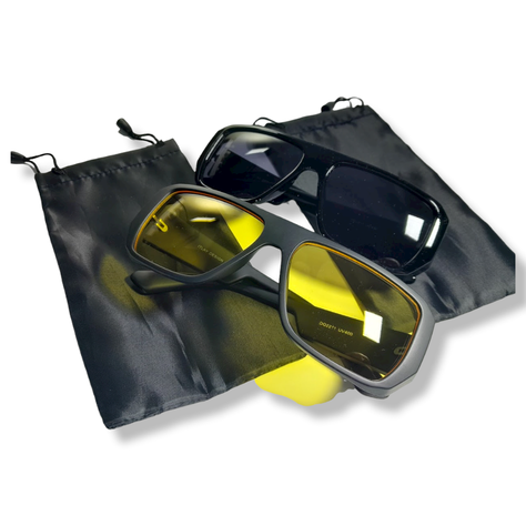 Combo 2 Gafas Lentes Visión Nocturna Antirreflejos-3