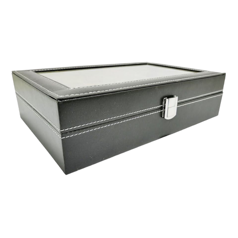 CAJA DE 12 RELOJES EXHIBIDOR COMPARTIMIENTO AC91-1