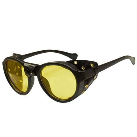 Lentes steampunk yellow sun + estuche MY04-1