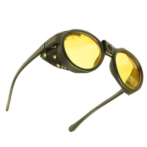Lentes steampunk yellow sun + estuche MY04-2