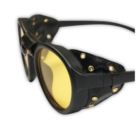 Lentes steampunk yellow sun + estuche MY04-4