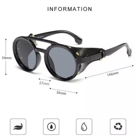 Lentes steampunk yellow sun + estuche MY04-5