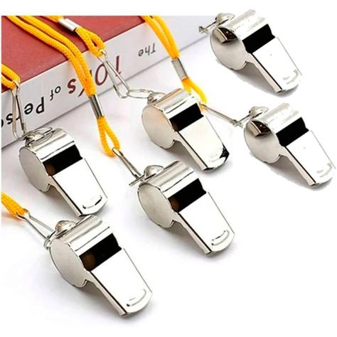 12 SILBATOS CON CUERDA  ALTA FRECUENCIA METALICO AH46-1