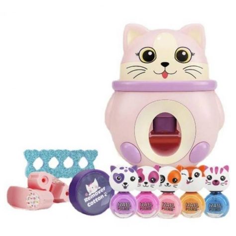 SET ESTAMPADO UÑAS INFANTIL ACCESORIOS NIÑAS ESMALTES AR90-0