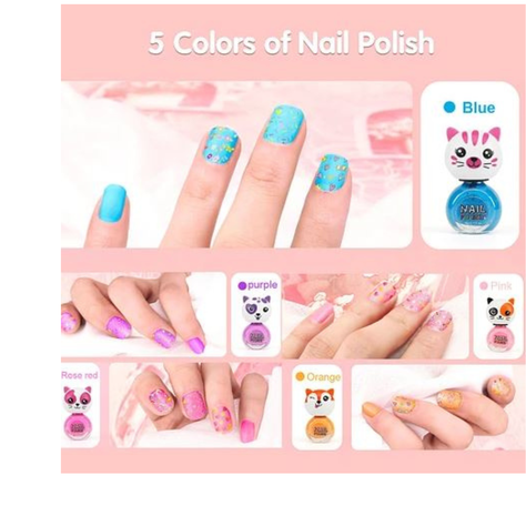 SET ESTAMPADO UÑAS INFANTIL ACCESORIOS NIÑAS ESMALTES AR90-3