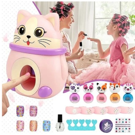 SET ESTAMPADO UÑAS INFANTIL ACCESORIOS NIÑAS ESMALTES AR90-6