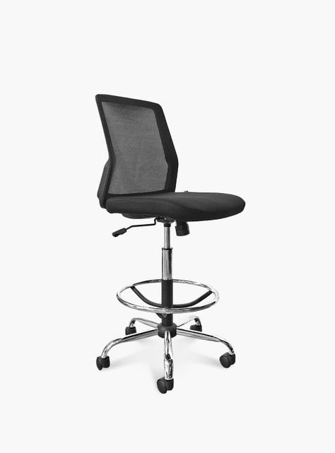 Silla Oficina Cuba Media sin Brazos con Aro Cajero-1