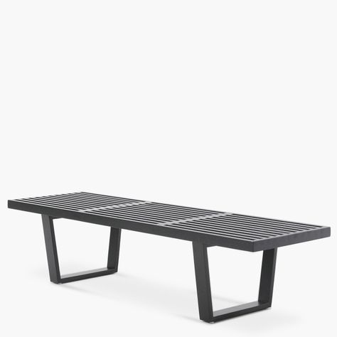 Banqueta de Madera Nelson (Réplica) Negro-2