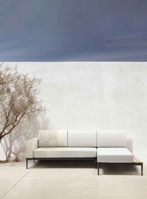 Seccional 2C + Chaise Derecho Long Bay Gris-1