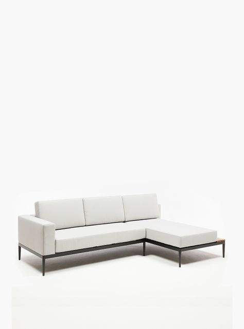 Seccional 2C + Chaise Derecho Long Bay Gris-2