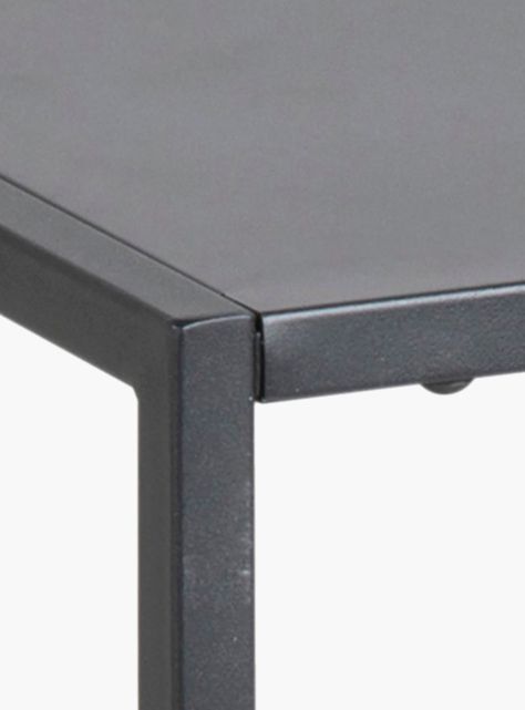 Mesa Lateral Newton con repisa Negro-3