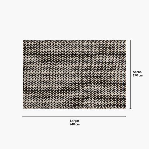 Alfombra Algodon Nepal 170x240 Negro-5