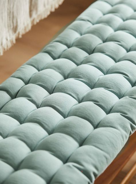 Cojin Banqueta Algodón Gavema 120x40 Verde Claro-3