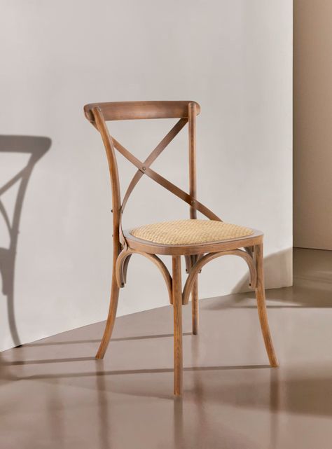 Silla Madera Tradition Rattan Nogal-1