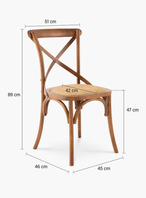 Silla Madera Tradition Rattan Nogal-5
