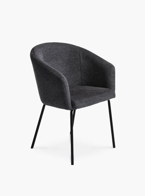 Silla Tapiz Easton Gris Oscuro-2