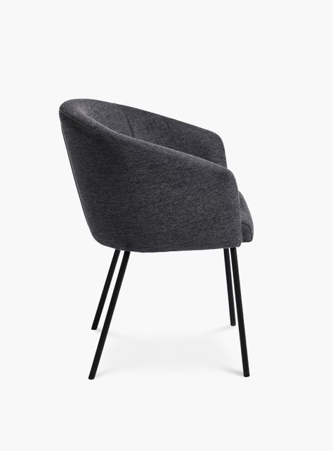 Silla Tapiz Easton Gris Oscuro-3