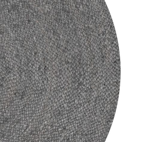 Alfombra Redonda Yute Gobi 120 Gris-3